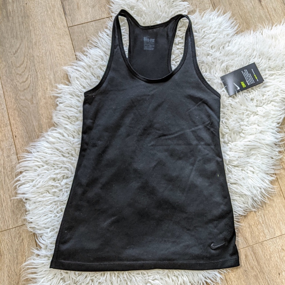 Nike Dri-Fit Black Racerback Tank - XS - NWT